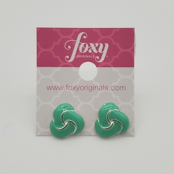 Women's Earrings Mint Green by Foxy Originals - Picture 3 of 12